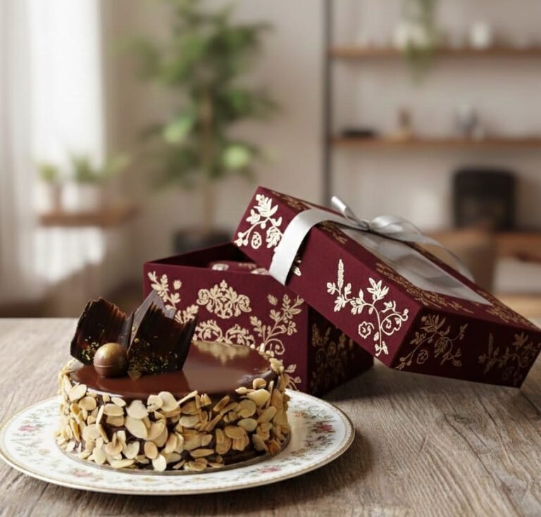 almond truflle cake by cakescraving